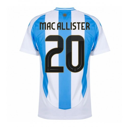 Fotballdrakt Herre Argentina Alexis Mac Allister #20 Hjemmedrakt Copa America 2024 Kortermet